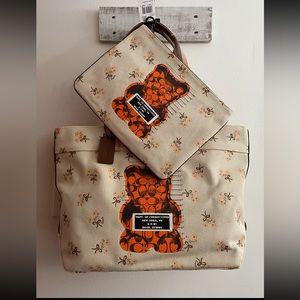Coach Vandal Gummy Tote and Pouch NWT